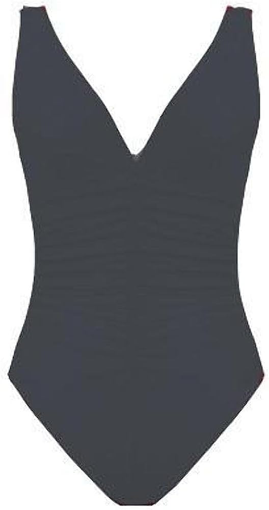 Karla Colletto Smart Suit V-Neck Silent Underwire Tank with High Back