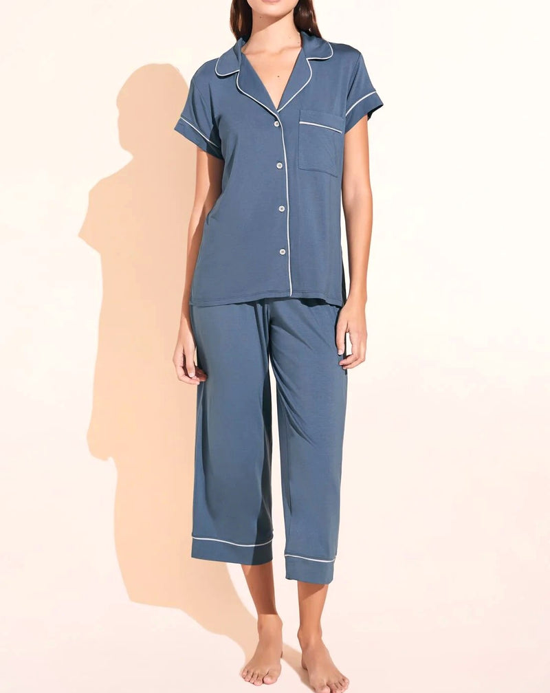 Eberjey Gisele TENCEL™ Modal Short Sleeve Cropped PJ Set