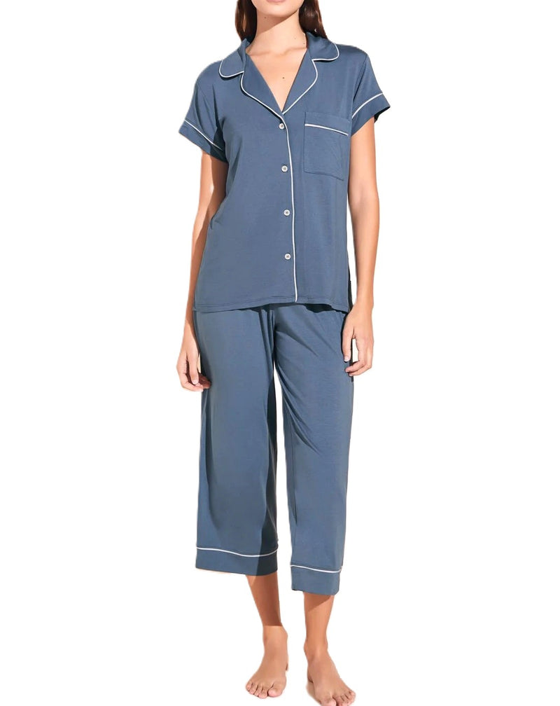 Eberjey Gisele TENCEL™ Modal Short Sleeve Cropped PJ Set