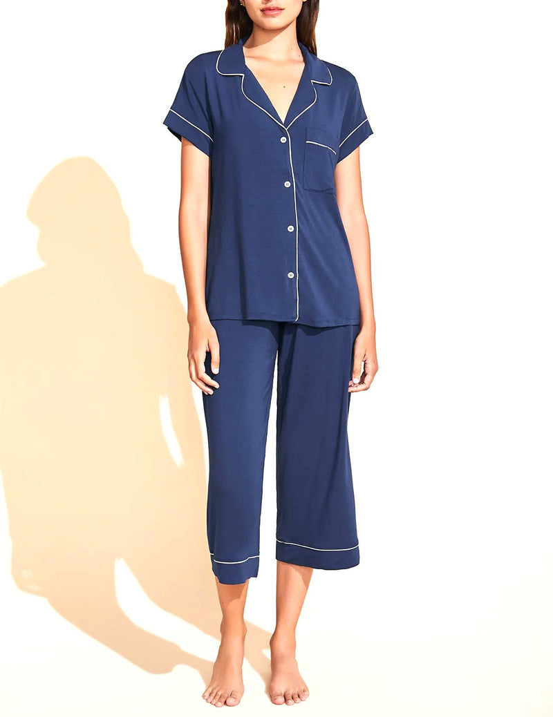 Eberjey Gisele TENCEL™ Modal Short Sleeve Cropped PJ Set