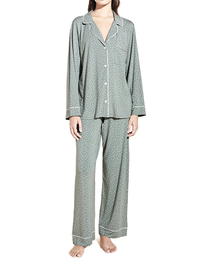 Eberjey Gisele Printed Long PJ Set