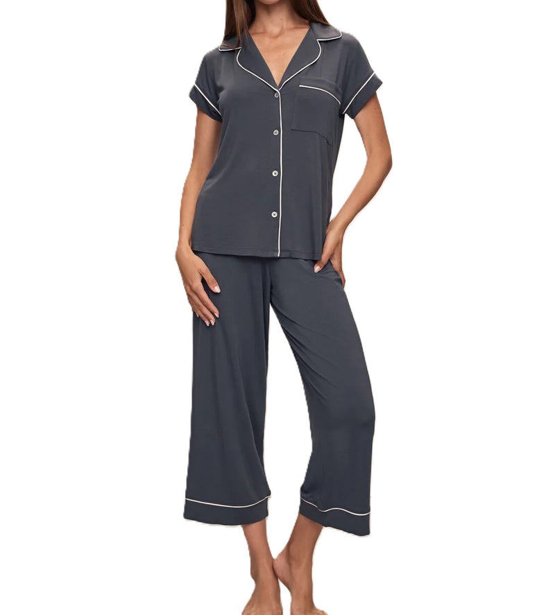 Eberjey Gisele TENCEL™ Modal Short Sleeve Cropped PJ Set