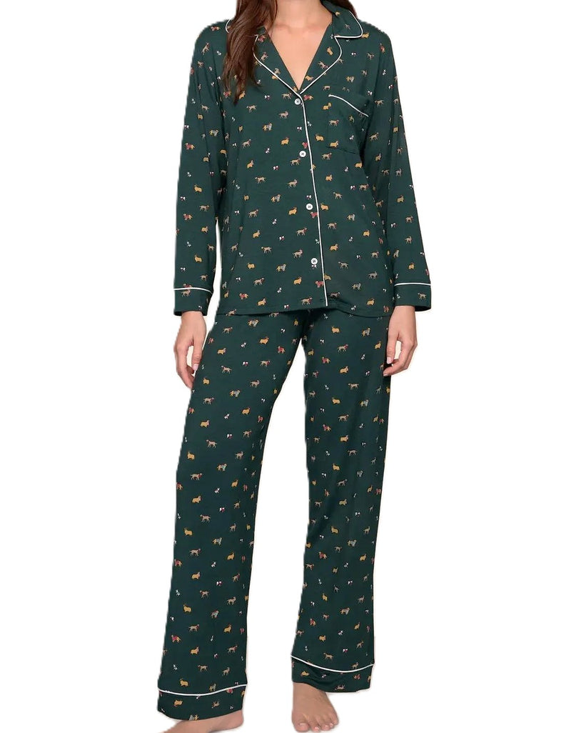 Eberjey Gisele Printed Long PJ Set