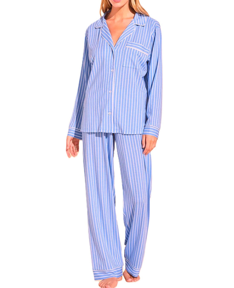 Eberjey Gisele Printed Long PJ Set