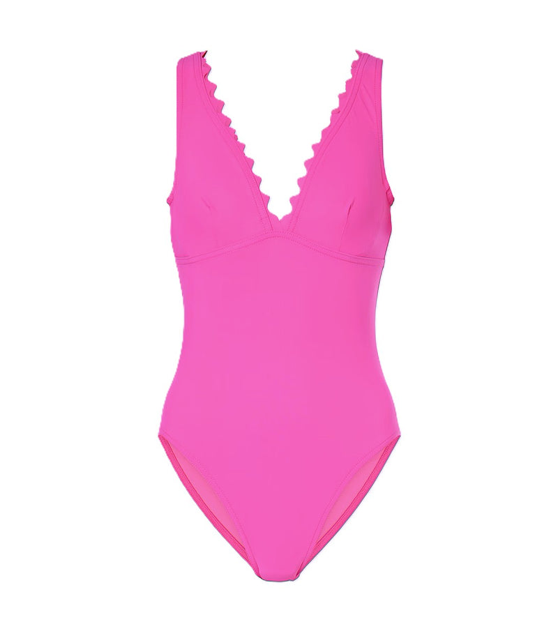 Karla Colletto Ines V-Neck Swimsuit with Underwire