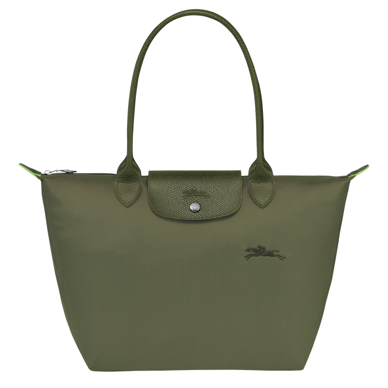 Longchamp Le Pliage Green Large Shopping Shoulder Tote Bag