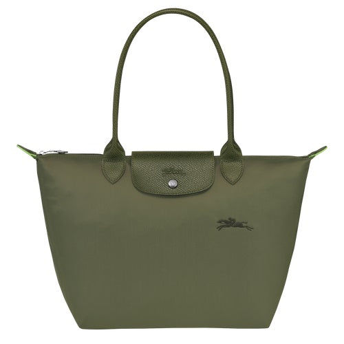 Longchamp Le Pliage Green Medium Shoulder Tote Bag