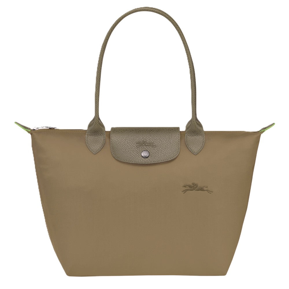Longchamp Le Pliage Green Large Shopping Shoulder Tote Bag