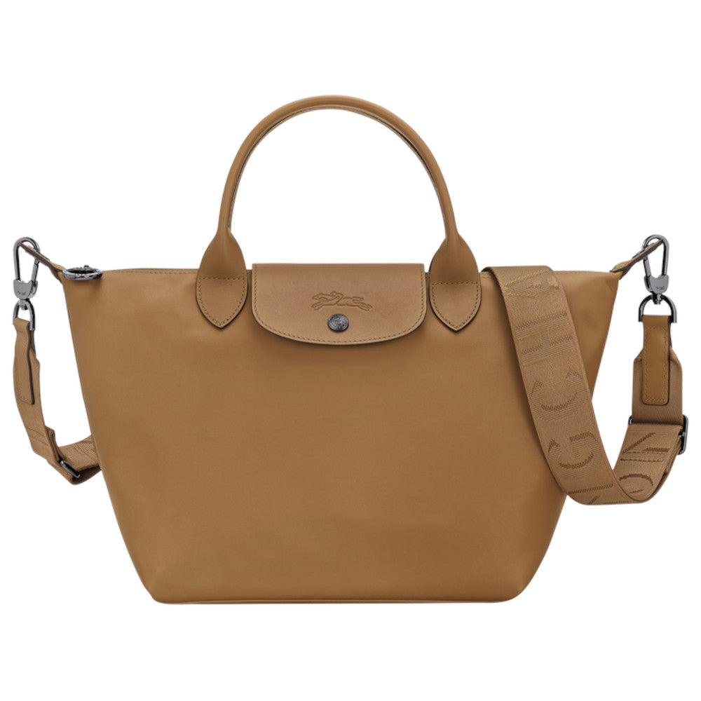 longchamp tobacco bag Le Pliage Xtra Pouch: Stylish and Functional Essentials This Longchamp mini bag features a top zip fastening Longchamp Essential Embossed Leather North/south