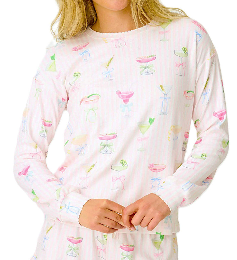 PJ Pretty Punch Cocktail Print PJ Set