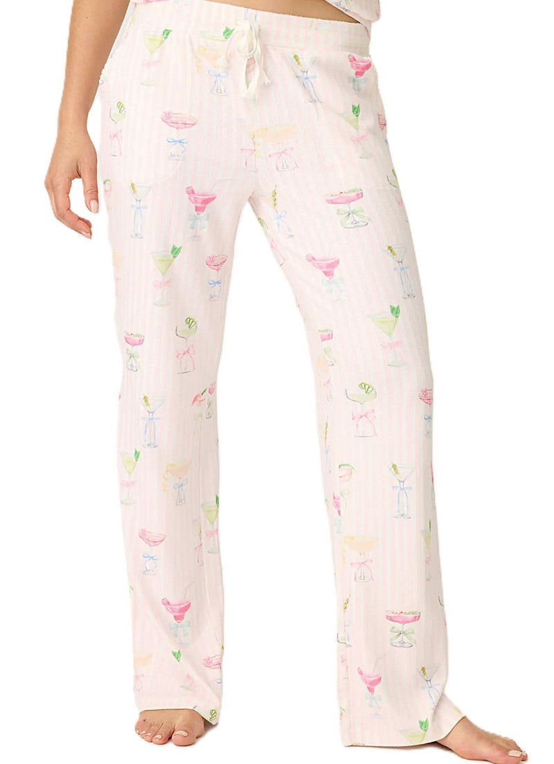 PJ Pretty Punch Cocktail Print PJ Set